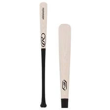A baseball bat made from ash wood.