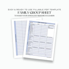 A genealogy record showing a person's birth surname