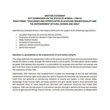 A formal written statement presented as a document