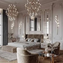 A richly decorated, luxurious interior