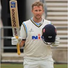 Joe Root batting for England in a cricket match