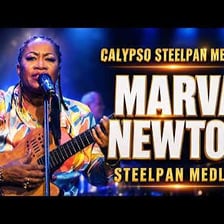 A calypso performance by musicians from Trinidad and Tobago.