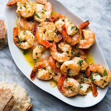 A serving of scampi on a plate