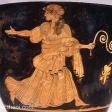 A classical artistic depiction of a Greek water nymph.