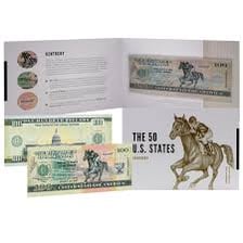 US dollar banknotes alongside a bucking horse