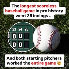 A baseball game in which one team has prevented the other from scoring.