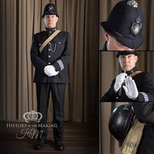 A British police constable in uniform