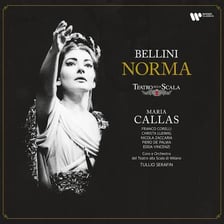 A stage performance of Bellini’s opera Norma.