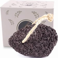 A piece of porous grey pumice rock.