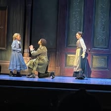 Actors taking part in a theatre casting session.