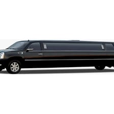 A limousine used as a hired vehicle.