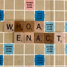 An educational letter-selection diagram showing alternating letters from SNICKER to form NCE.