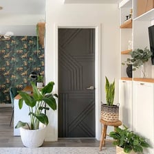 Several doorways providing entry to a building