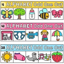 A simple illustration showing alternate letters being selected from a word.