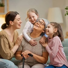 Parents caring for and raising their children