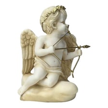 A statue or artistic depiction of Eros, the Greek god of love.