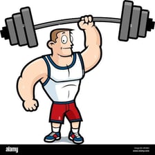 A person straining to lift a heavy object