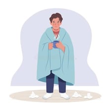 An illustration combining a pale person with a permission or admission sign