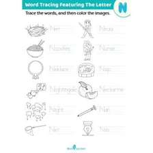 A simple word diagram showing the letter N inserted into TRACE to form TRANCE.