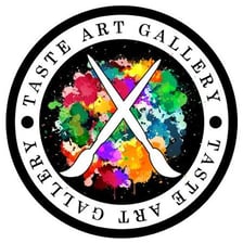 A carefully curated art or design display