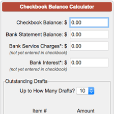 A bank statement beside a calculator