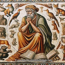 An artistic depiction of Aesop, the ancient storyteller linked with fables.