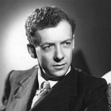 A portrait of composer Benjamin Britten