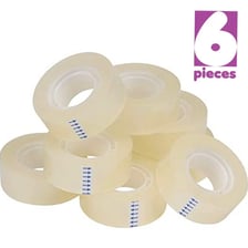 A roll of clear adhesive tape