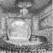 A performance associated with Gilbert and Sullivan at the Savoy Theatre.