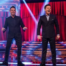 Television presenters Ant and Dec appearing together.