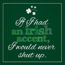 An illustration representing an Irish accent.