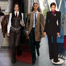 A stylish outfit with clothing ties