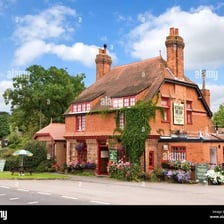 The exterior of a traditional British pub operating as a free house.