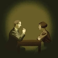 An illustration depicting fictional detective Lord Peter Wimsey.