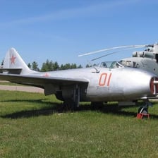 A Russian MiG jet aircraft in flight.