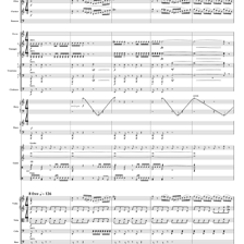 A music arranger studying an orchestral score