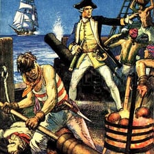 An illustration of Horatio Hornblower in naval uniform