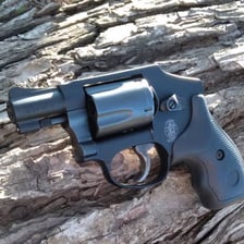 A compact snub-nose revolver
