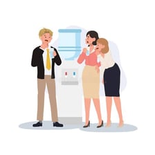 An illustration representing the exchange of information