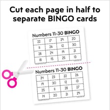 A bingo caller announcing a number to players