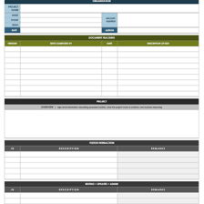 A document showing a detailed specification