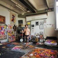 An artist’s studio or atelier