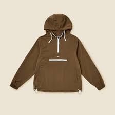 A person wearing an anorak in a practical casual style.