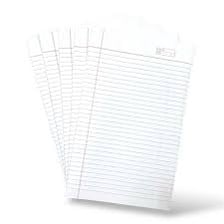A sheet of foolscap writing paper