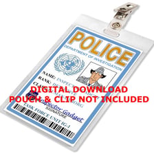 A police detective inspector’s badge.