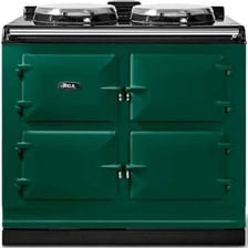 A traditional AGA cast-iron cooker in a kitchen