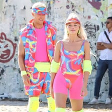 A brightly colored, ostentatious outfit