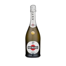 A bottle and glass of Asti sparkling wine
