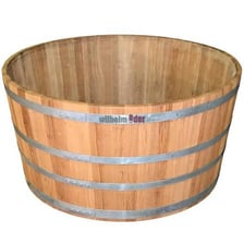 A large vat used as a tub or container.