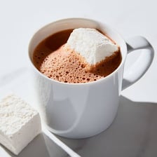 A mug of hot cocoa.